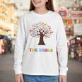 100 Days In The Books Reading Teacher 100th Day Of School Premium Tri-Blend Youth Long Sleeve Tee 100 Days In The Books Reading Teacher 100th Day Of School Premium Tri-Blend Youth Long Sleeve Tee