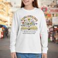 Abibliophobia Wildflower Reading Bookworm Book Reader Youth Long Sleeve Tee