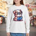 Adorable Book Lover Bulldog With Reading Glasses Cute Raglan Baseball Tee Youth Long Sleeve Tee Adorable Book Lover Bulldog With Reading Glasses Cute Raglan Baseball Tee Youth Long Sleeve Tee