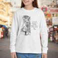 Alice Adventures Wonderland Vintage Book Quote Lewis Carrol Youth Long Sleeve Tee Alice Adventures Wonderland Vintage Book Quote Lewis Carrol Youth Long Sleeve Tee