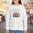 Barely Tolerable Book Lover Floral Quote Pride And Prejudice Youth Long Sleeve Tee
