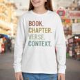 Book Chapter Verse Christian Bible Reformed Theology Youth Long Sleeve Tee