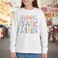 Book Fair Vibes Groovy Retro Reading Youth Long Sleeve Tee Book Fair Vibes Groovy Retro Reading Youth Long Sleeve Tee