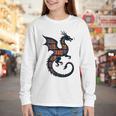 Book Lover Bookworm Reading Books Dragon Youth Long Sleeve Tee