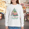 All Booked For Christmas Book Xmas Tree Lights Reading Girly Youth Long Sleeve Tee All Booked For Christmas Book Xmas Tree Lights Reading Girly Youth Long Sleeve Tee