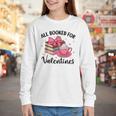 All Booked For Valentine Teacher Valentines Day Book Lover Youth Long Sleeve Tee