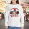 All Booked For Valentines Book Lovers Teacher Student Youth Long Sleeve Tee