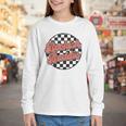 Bookish Baddie Retro Aesthetic Typography Youth Long Sleeve Tee