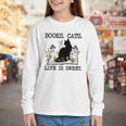Books Cats Life Is Sweet Cat Book Lover Men Women Teen Youth Long Sleeve Tee