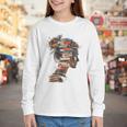 Books Lover Women Art Colorful Drawing Graphic Books Youth Long Sleeve Tee