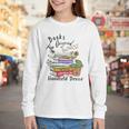 Books Original Handheld Device Reader Literacy Book Lover Youth Long Sleeve Tee