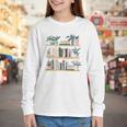Bookshelves With Books & Plants Premium Youth Long Sleeve Tee Bookshelves With Books & Plants Premium Youth Long Sleeve Tee