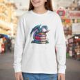 Bookworm Please I'm A Book Dragon Blue Dragon Youth Long Sleeve Tee
