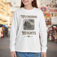 Bronte Novel Wuthering Heights Moorland Gothic Book Cover Youth Long Sleeve Tee
