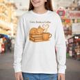 Cats Books And Coffee Heart Cozy Cat Lover Bookworm Readers Youth Long Sleeve Tee Cats Books And Coffee Heart Cozy Cat Lover Bookworm Readers Youth Long Sleeve Tee