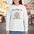 Chapter 50 Book Lovers & Readers 50th Birthday Wildflowers Youth Long Sleeve Tee