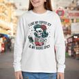 I Like My Coffee ICY & My Books Spicy For Book Lovers Youth Long Sleeve Tee