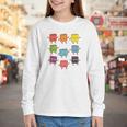 Color Our World Book Lover Reading Bookworm Reader Youth Long Sleeve Tee