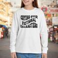 Crying Over Fictional Characters Book Lovers Youth Long Sleeve Tee Crying Over Fictional Characters Book Lovers Youth Long Sleeve Tee