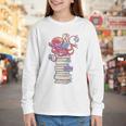 Cute Octopus Bookworm Fun Reading Tee For Book Lovers Youth Long Sleeve Tee Cute Octopus Bookworm Fun Reading Tee For Book Lovers Youth Long Sleeve Tee