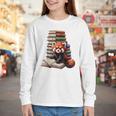Cute Red Panda Reading Book Animal Bookworm Youth Long Sleeve Tee