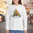 Dog Cooking The Books Youth Long Sleeve Tee