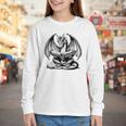 Dragon Reading Book Bookworm Books Dragon Lover Learning Youth Long Sleeve Tee