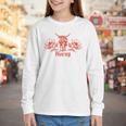 Horny Bull Romance Reader Shirt Spicy Books Bull Pun Youth Long Sleeve Tee