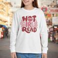 Hot Girls Read Book Lover Feminist Reader Premium Tri-Blend Youth Long Sleeve Tee