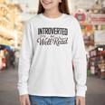 Introverted But Well-Read Book Lover Youth Long Sleeve Tee