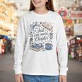 Just One More Chapter Book Lover Reading Quote Youth Long Sleeve Tee