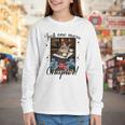 Just One More Chapter Cat Reading Books Coffee Lovers Premium Tri-Blend Youth Long Sleeve Tee