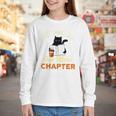 Just One More Chapter Fun Cat Coffee Reading Book Premium Tri-Blend Youth Long Sleeve Tee
