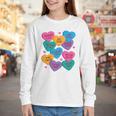 Librarian Shirt Valentines Book Worm Reading Tshirt Premium Tri-Blend Youth Long Sleeve Tee