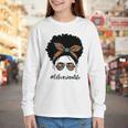Librarian Teacher Messy Bun Life Book Library Back To School Youth Long Sleeve Tee