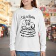 Life Is Better With Cats & Books Sphynx Cat Mom Women Youth Long Sleeve Tee Life Is Better With Cats & Books Sphynx Cat Mom Women Youth Long Sleeve Tee