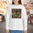 Melanin Afro Women Educated Reading Book History Girls Youth Long Sleeve Tee