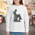 Men Pixel Art Geometric Book Human Drawing Graphic Men Youth Long Sleeve Tee