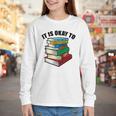 It Is Okay To Be a Grumpy Old Man Book Lover Premium Youth Long Sleeve Tee