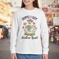 Oops I Got Another Book Cute Goose Librarian Reading Teacher Youth Long Sleeve Tee