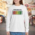 Powered By Books Bookworm Librarian Reading Youth Long Sleeve Tee