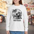 Raccoon Reading Books Summer Humor Trash Reader Youth Long Sleeve Tee Raccoon Reading Books Summer Humor Trash Reader Youth Long Sleeve Tee