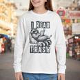 Racoon Reading Spicy Smutty Book Booktok I Read Trashy Books Youth Long Sleeve Tee Racoon Reading Spicy Smutty Book Booktok I Read Trashy Books Youth Long Sleeve Tee