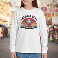 I Read Alotl Axolotl Retro Reading Books Lover Vintage Youth Long Sleeve Tee I Read Alotl Axolotl Retro Reading Books Lover Vintage Youth Long Sleeve Tee