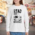 Read More Books Ghost Halloween Reading Teacher Literacy Youth Long Sleeve Tee Read More Books Ghost Halloween Reading Teacher Literacy Youth Long Sleeve Tee