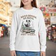 Read Books Be Kind Stay Weird Skeleton Reading Book Lover Youth Long Sleeve Tee Read Books Be Kind Stay Weird Skeleton Reading Book Lover Youth Long Sleeve Tee