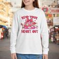 Read Your Heart Out Teacher Valentine Reading Book Lover Youth Long Sleeve Tee