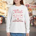 Read Your Heart Out Teacher Valentines Day Reading Book Love Premium Tri-Blend Youth Long Sleeve Tee