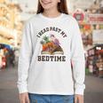I Read Past My Bedtime Reading Dinosaur Book Lover Youth Long Sleeve Tee