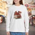 I Read Because Roasting People Is Frowned Upon Dragon Book Premium Tri-Blend Youth Long Sleeve Tee
